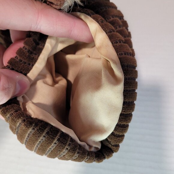 Vintage Fabric with DOLL FACE MUFF Hand Warmer Children's Size "Fur" - Picture 5 of 9